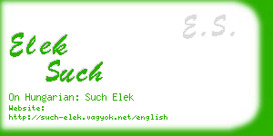 elek such business card